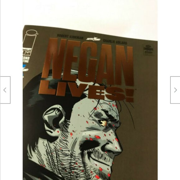 Negan Lives #1 Bronze Foil Retailer Variant Image Comic 2020 Walking Dead - Picture 2 of 3